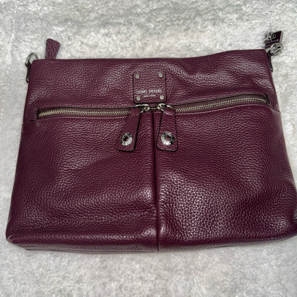 Henri Bendel Burgundy Leather Crossbody bag-Preloved